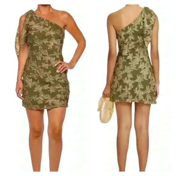 Cult Gaia New Green Arlo Dress Tea Size XL - Picture 1 of 7